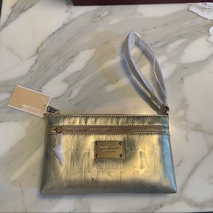 Michael Kors Gold Clutch